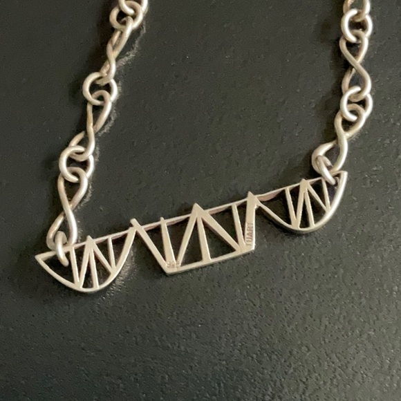 7” Sterling silver Firth Bridge artisan bracelet - Picture 2 of 4